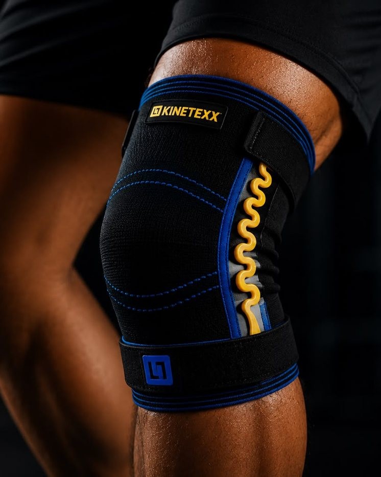 A comparison of knee movement without and with the Kinetexx support